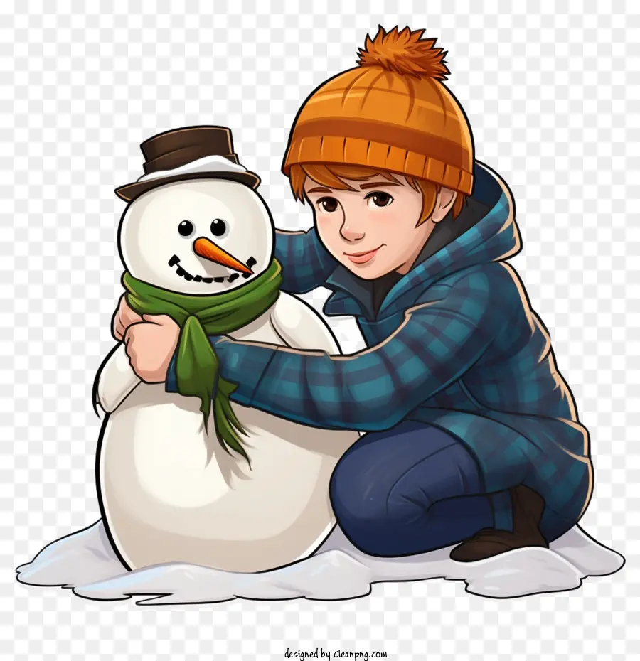 Construindo Boneco De Neve，Bond Building Snowman PNG