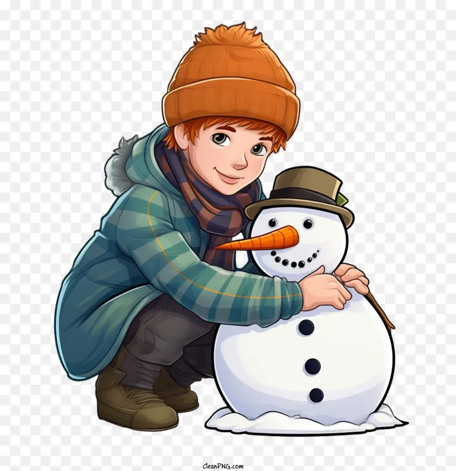 Construindo Boneco De Neve，Bond Building Snowman PNG