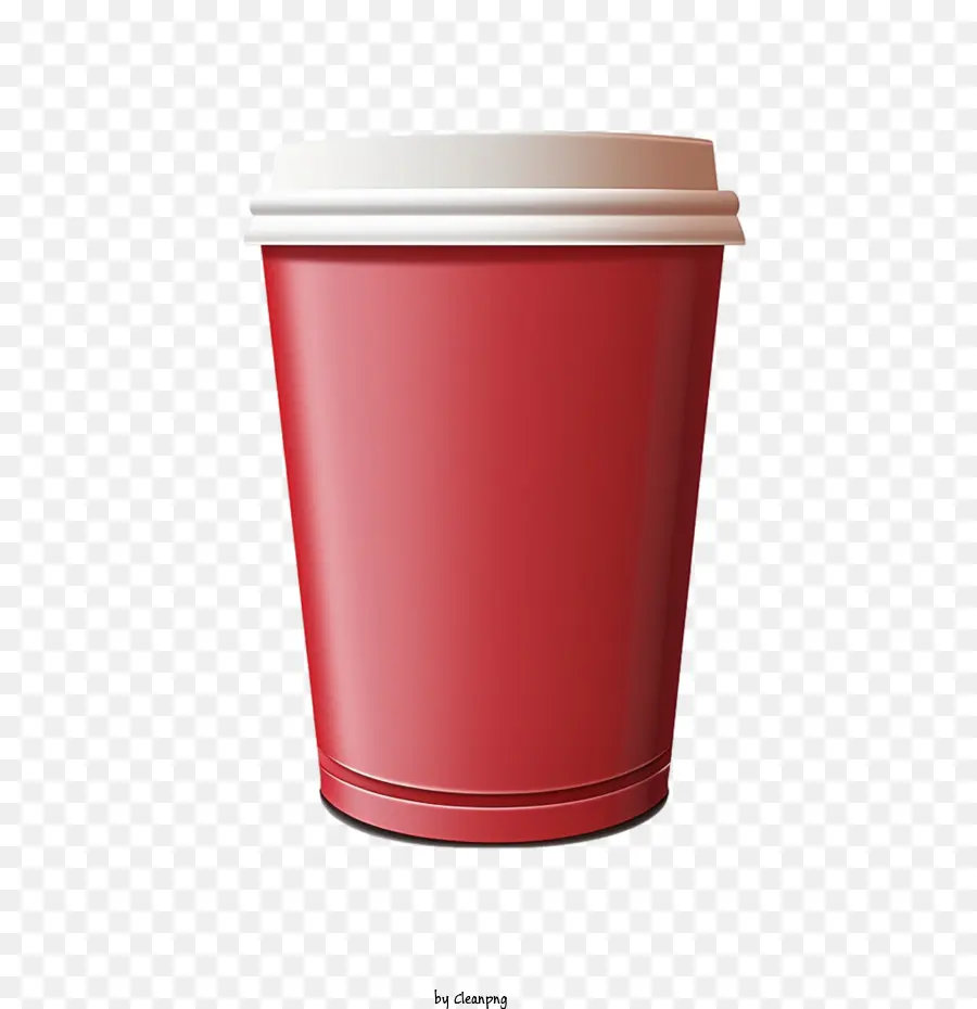 Xícara De Café De Papel，Copa Vermelha PNG