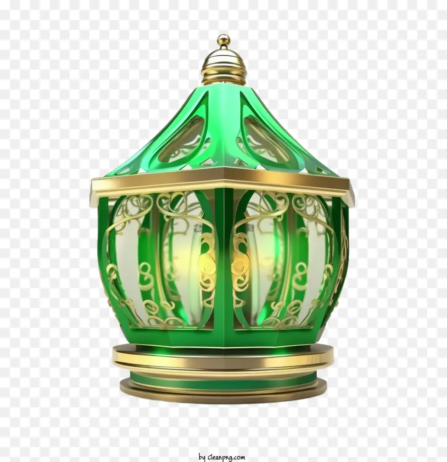 Islâmica Lâmpada，Green Lamp PNG
