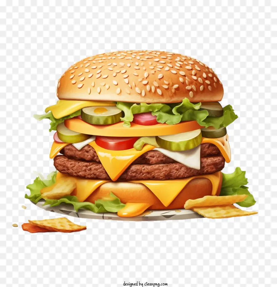 Hamburger，Burger PNG