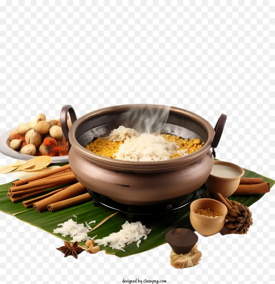 Pongal，Prato De Arroz PNG