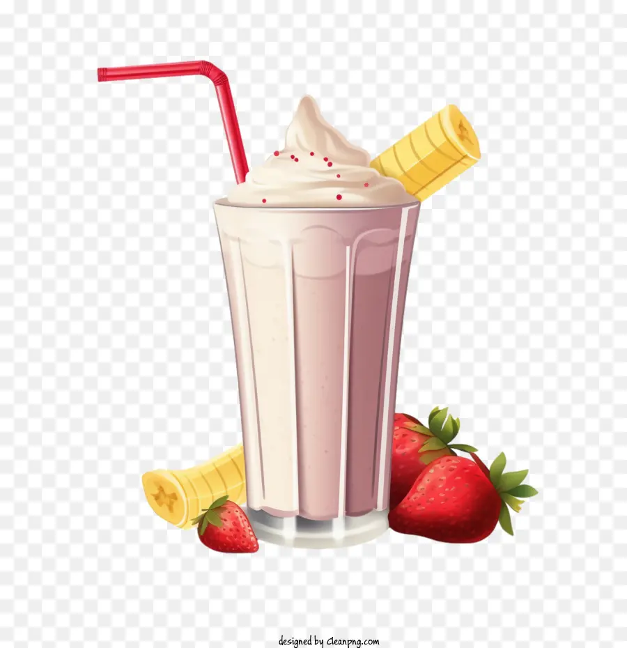 Milkshake，Milkshake De Morango PNG