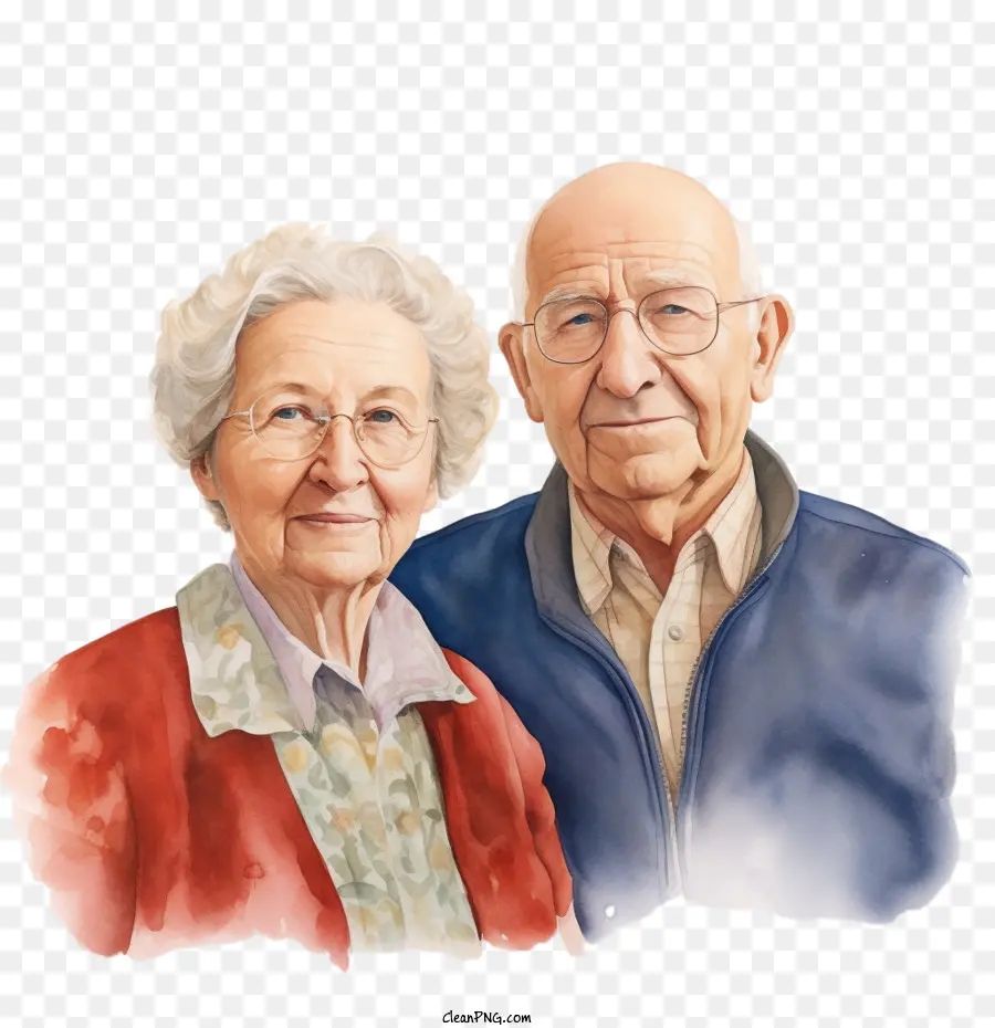 Dia Internacional De Idosos，Casal De Idosos PNG