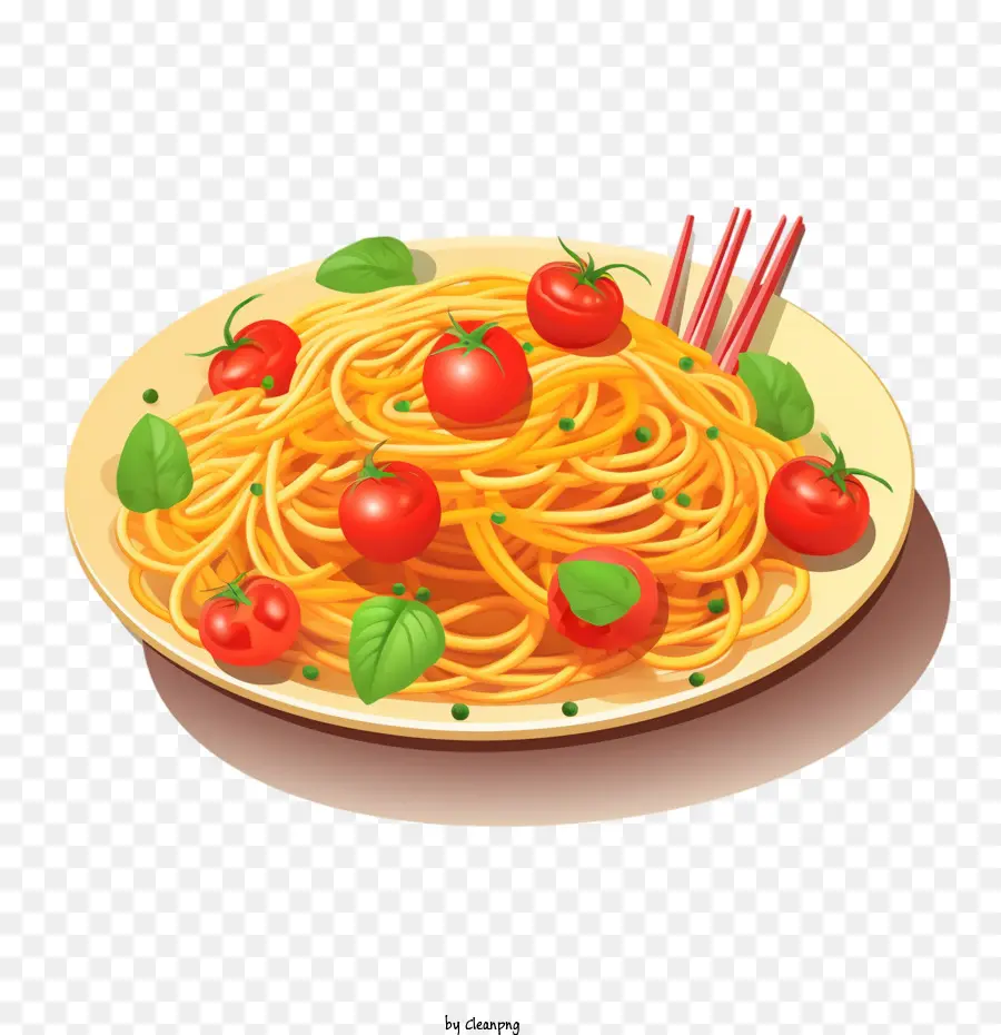 Espaguete，Macarrão Com Tomate PNG