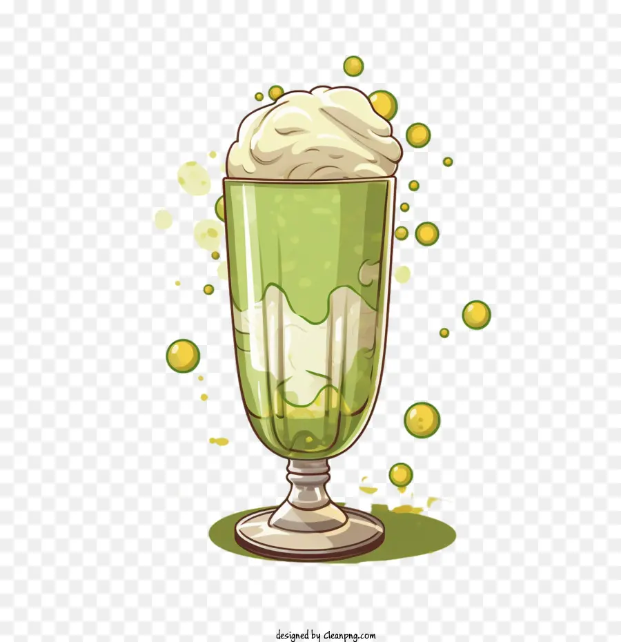 Milk Shake，Milkshake Verde PNG