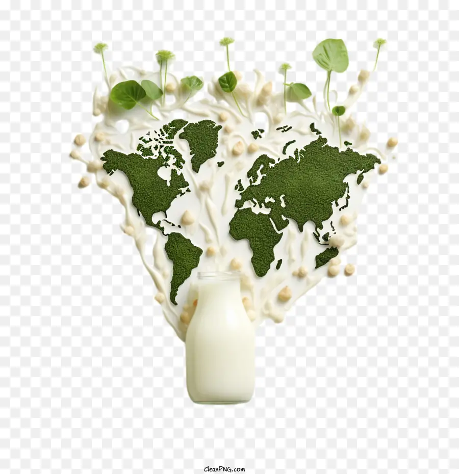 Dia Mundial Do Milk Plant，Leite PNG