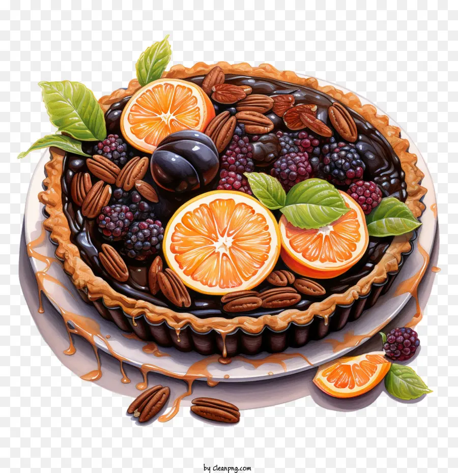 Dia Nacional Da Torta De Chocolate E Nozes，Torta De Frutas PNG