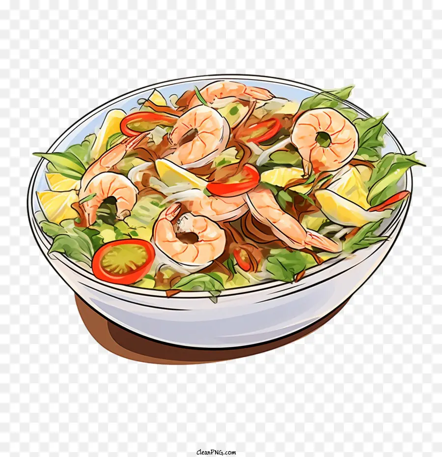 Salada，Camarão PNG