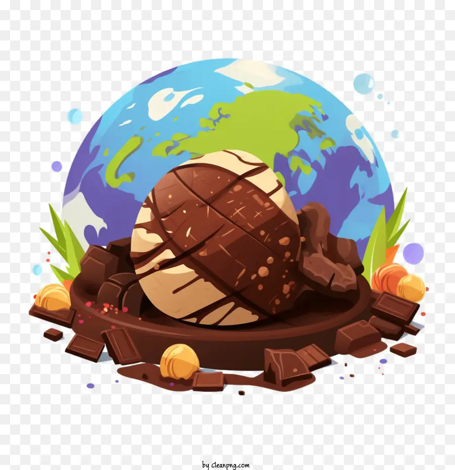 Dia Internacional Do Chocolate，Globo De Chocolate PNG