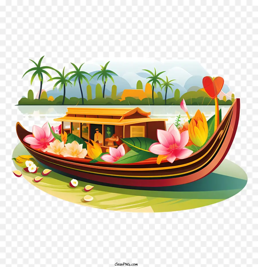 Onam Boat，Conteúdo De Imagem PNG