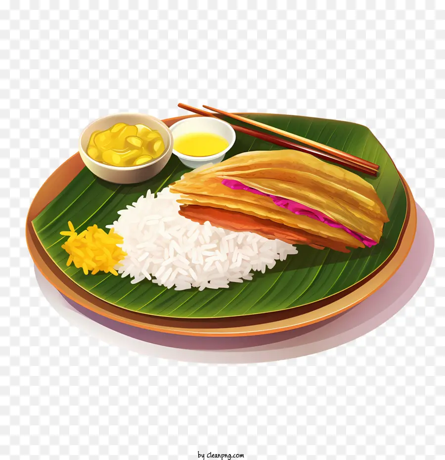 Comida Onam Sadya，Prato De Comida PNG