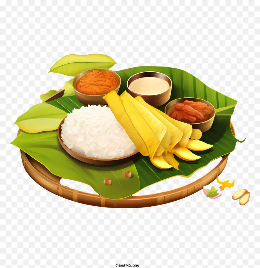 Comida Onam Sadya，Refeição Tradicional PNG