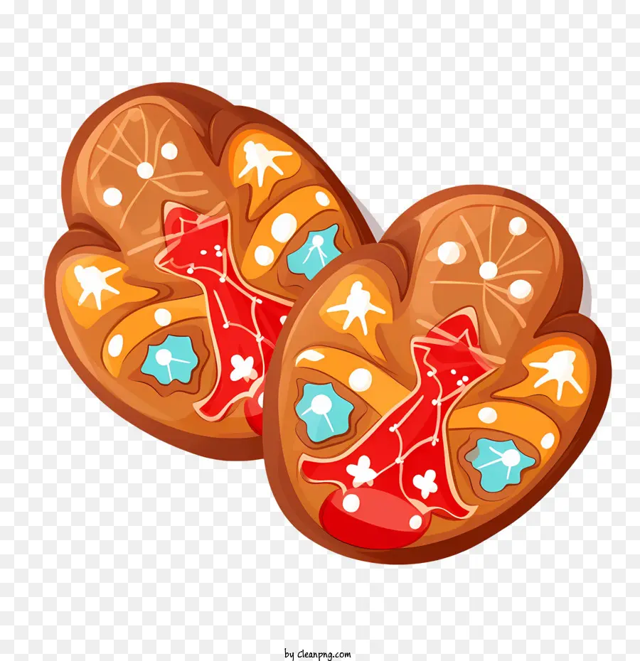 Biscoitos De Natal，Biscoitos Decorados PNG