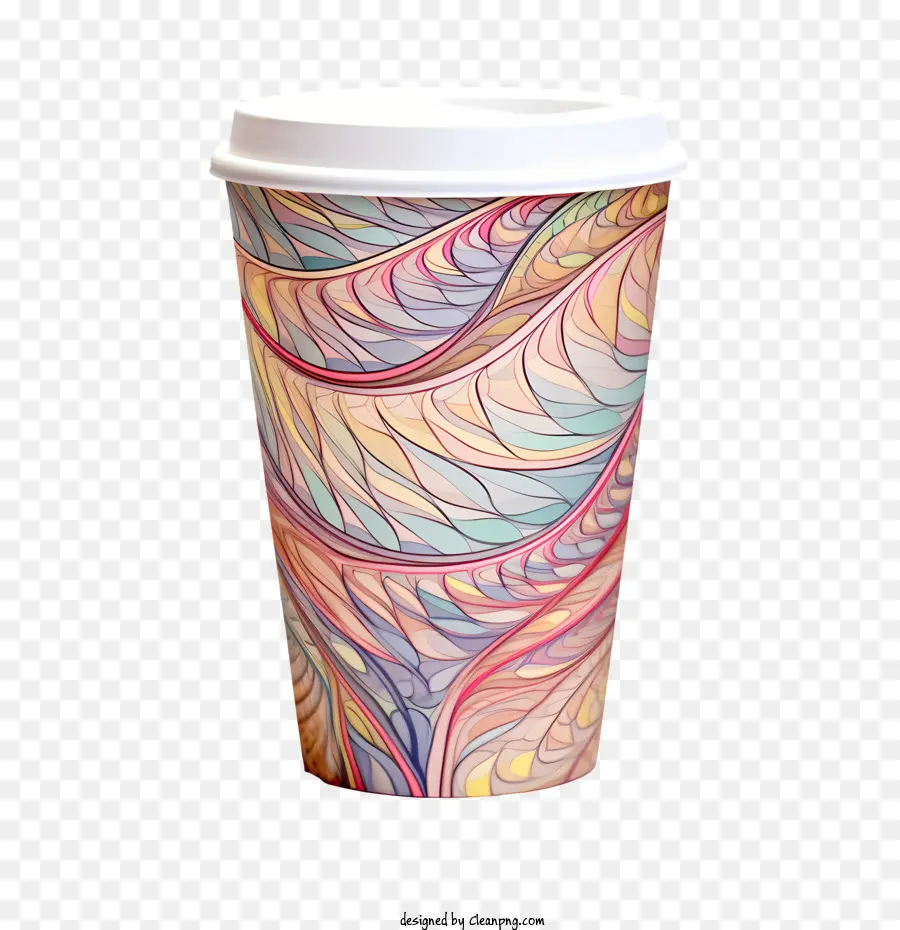 Copo De Papel，Xícara De Café Colorida PNG