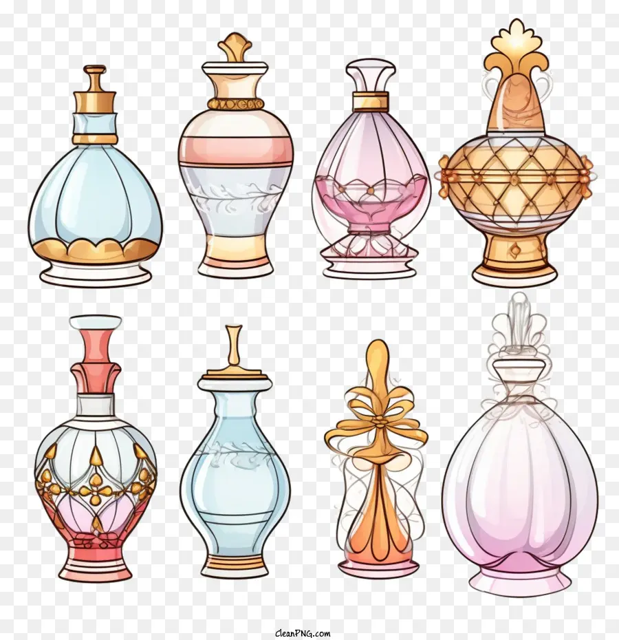 Frasco De Perfume，Decorativos PNG