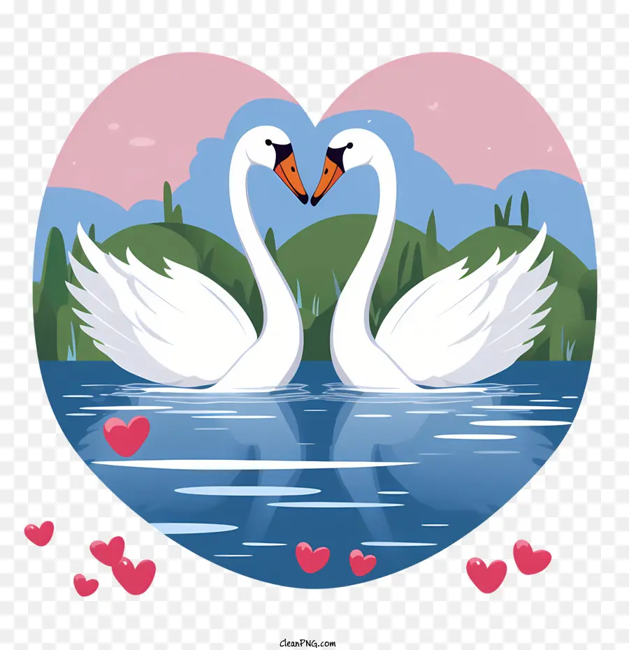 Cisne，Cisnes Apaixonados PNG