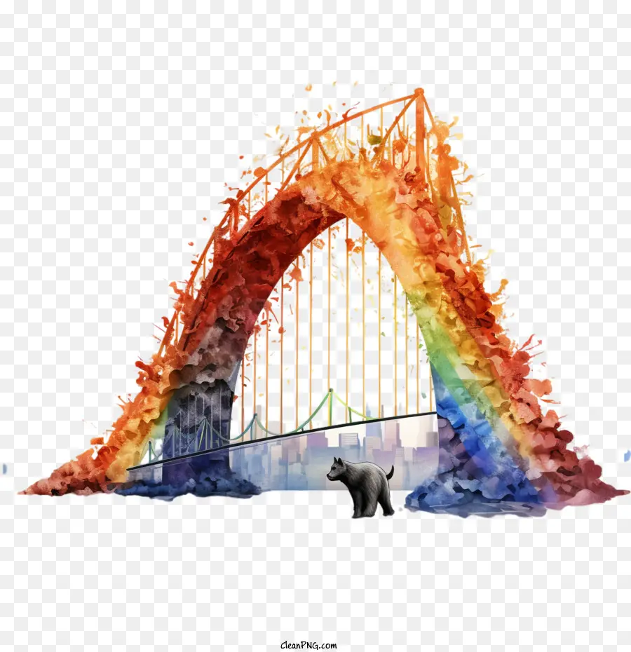 Rainbow Bridge Remembrance Day，Ponte PNG