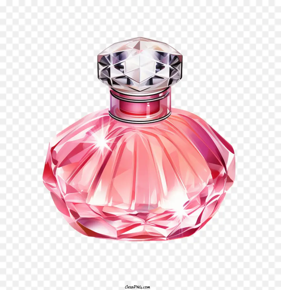 Frasco De Perfume，Cor De Rosa PNG