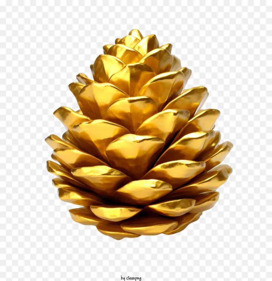 Pinecone，Ouro PNG