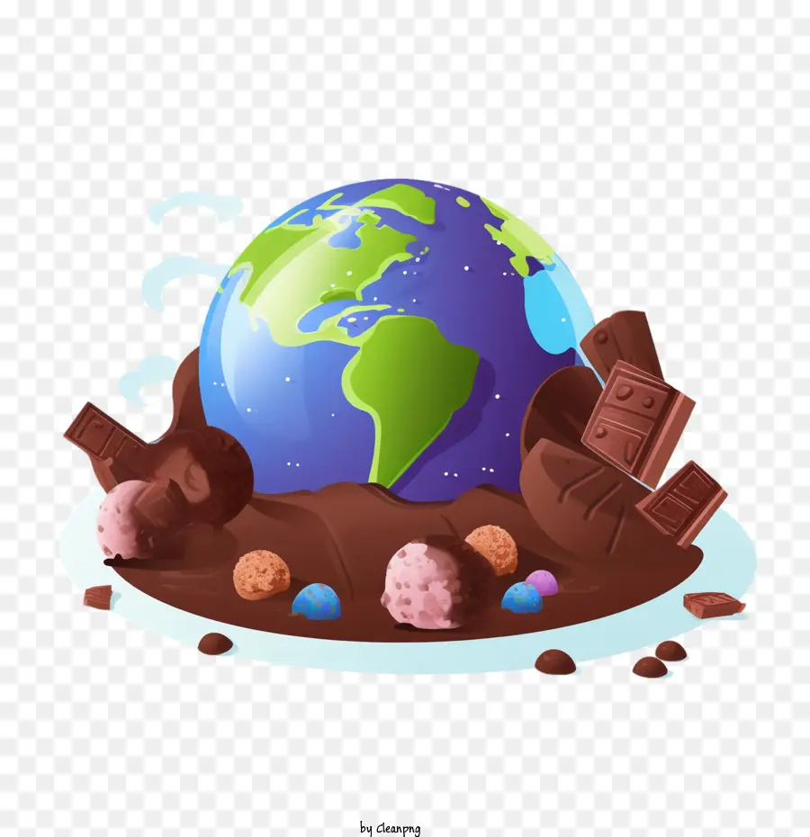 Dia Internacional Do Chocolate，Globo PNG