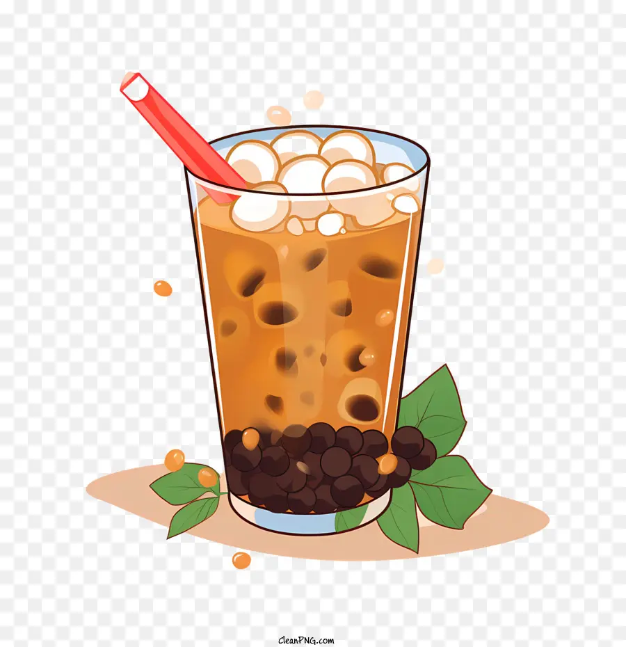 Chá De Leite De Bolha，Ice Tea PNG