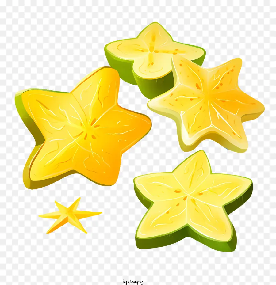 Carambola，Amarelo PNG