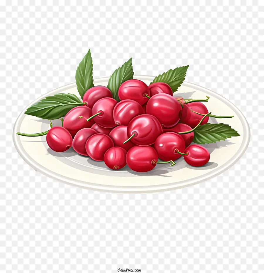 Cranberries Vermelhas，Bagas Vermelhas PNG