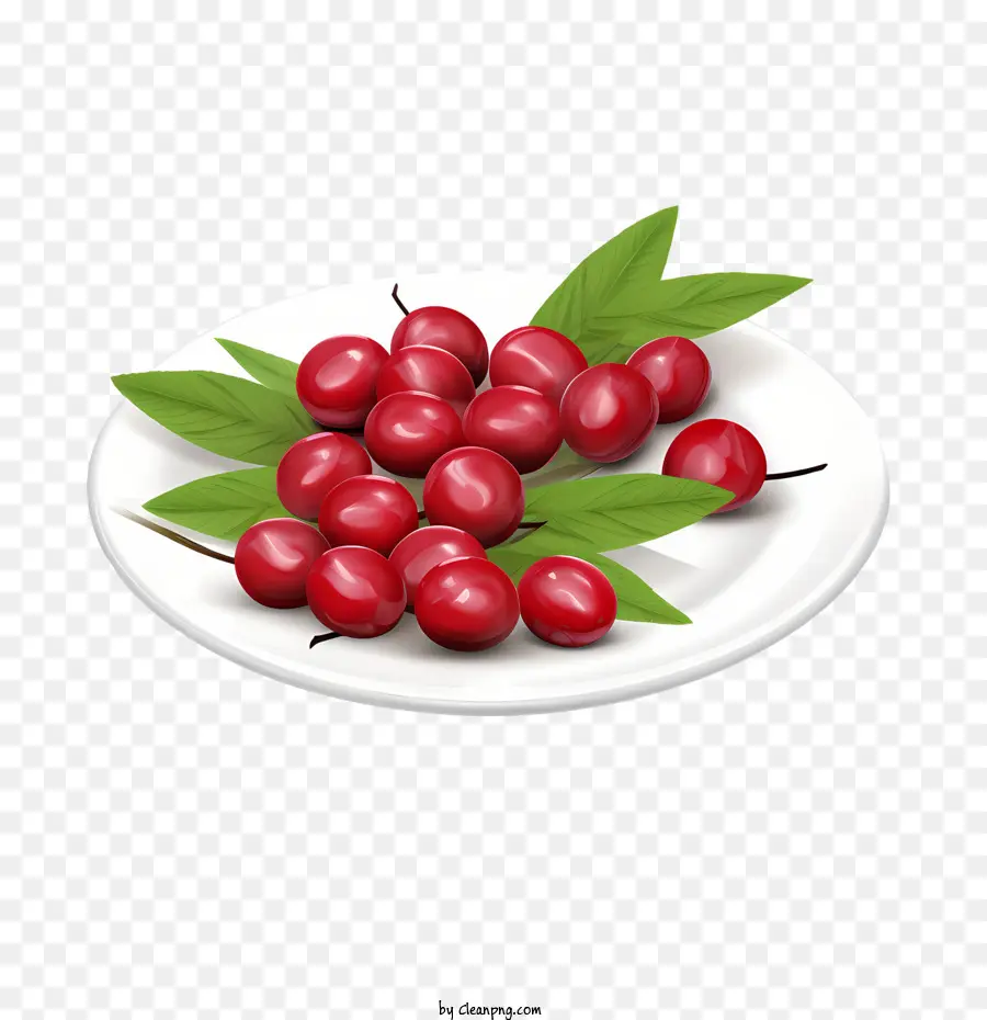 Cranberries Vermelhos，Cerejas PNG