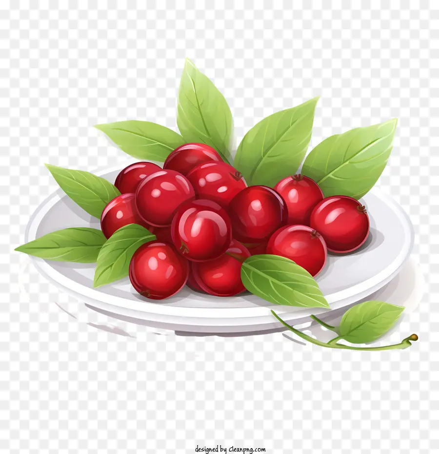 Cranberries Vermelhos，Cerejas PNG