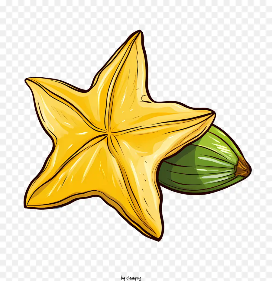 Carambola，Banana PNG