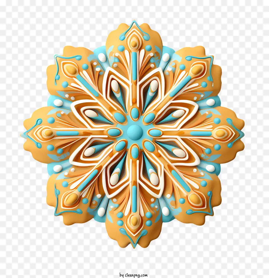 Biscoitos De Natal，Christmas Snowflake Cookies PNG