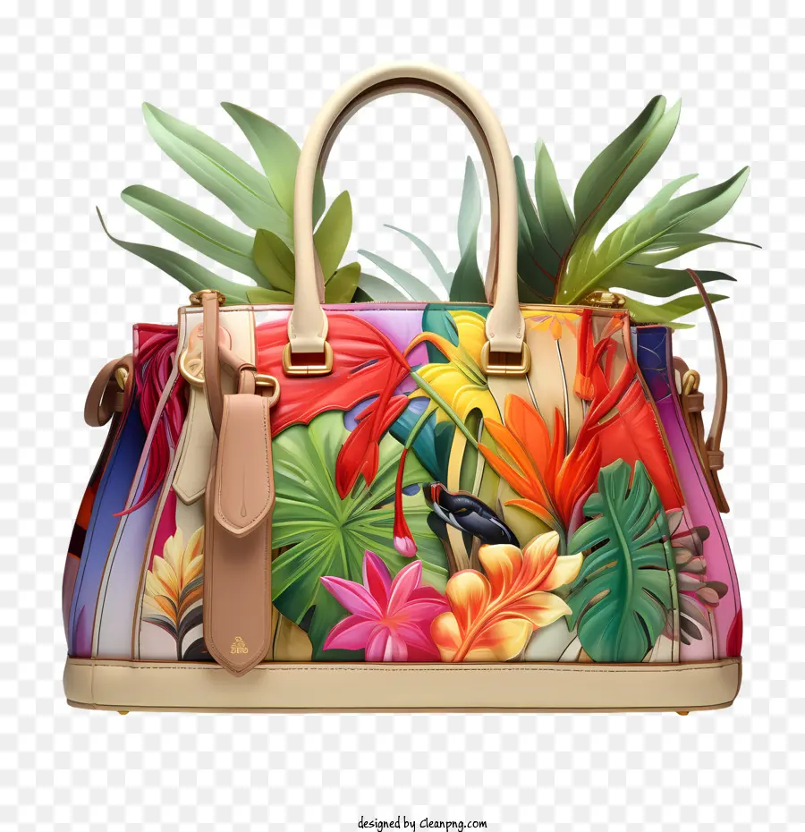 Dia Da Bolsa，Bolsa Floral PNG