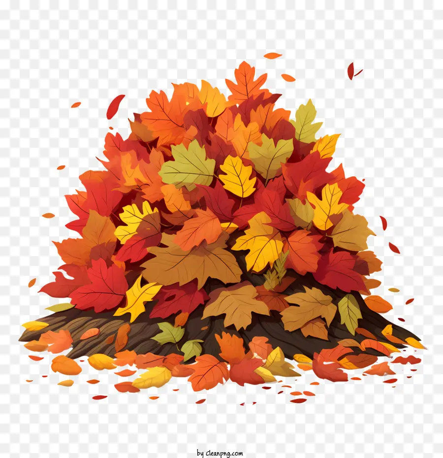 Folha De Pilha，Autumn Leaves PNG