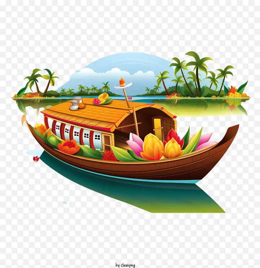 Onam Boat，Barco PNG