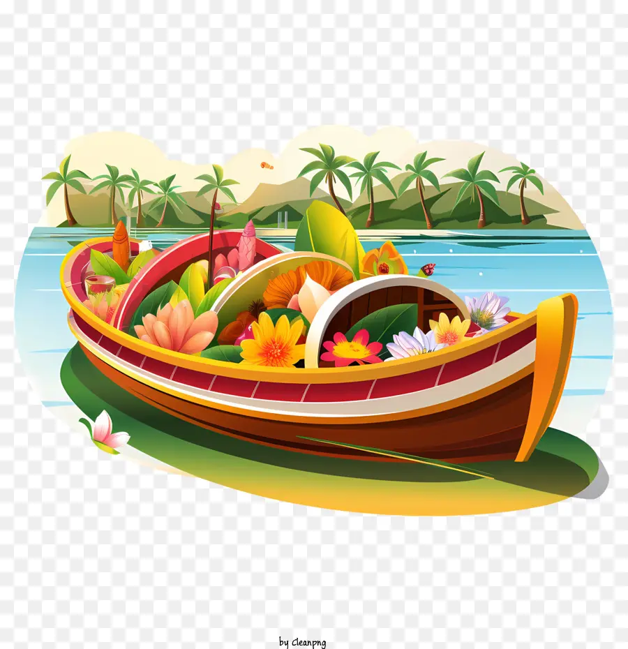 Onam Boat，Barco PNG