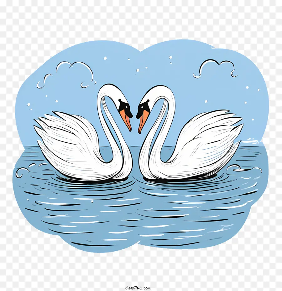 Swan，Coração PNG