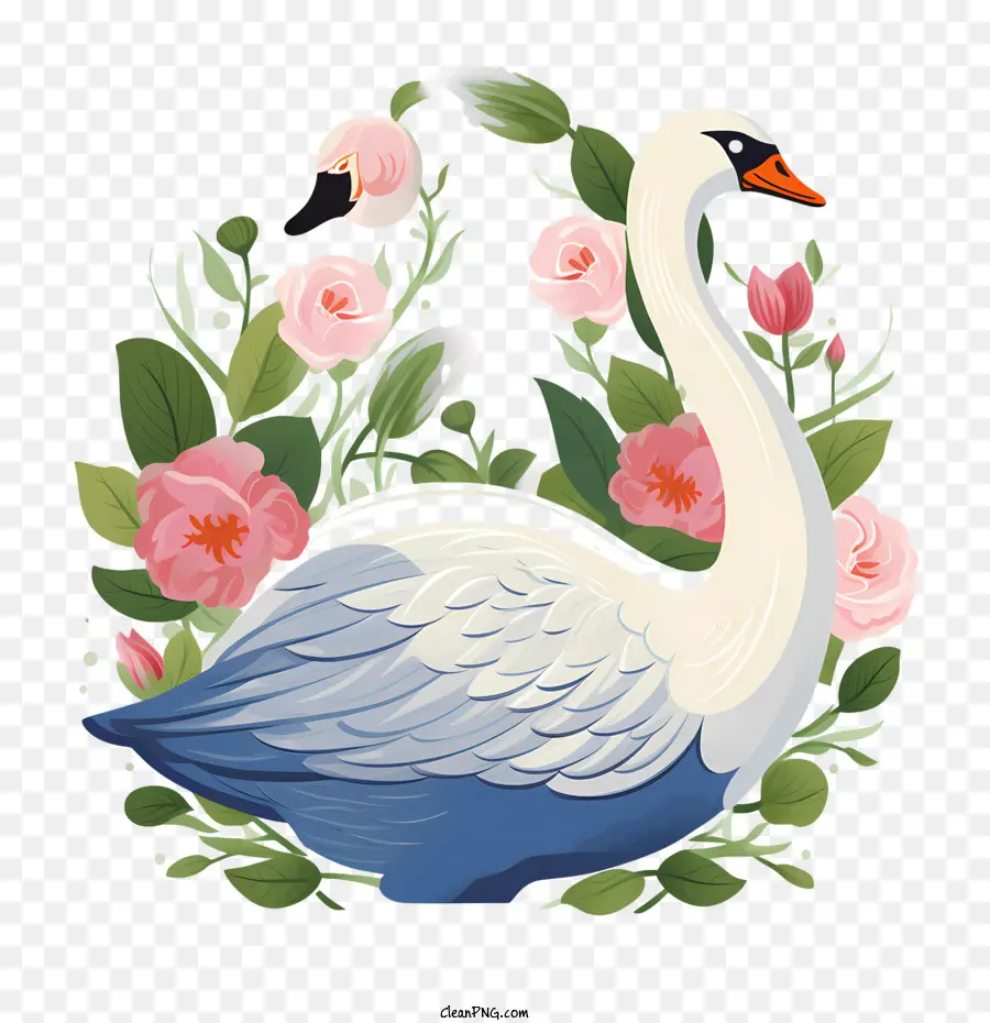 Swan，Flores PNG