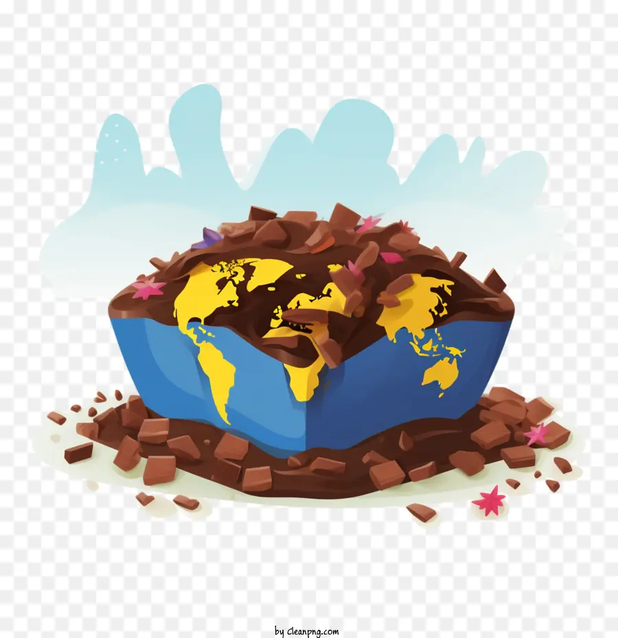 Dia Internacional Do Chocolate，Globo PNG