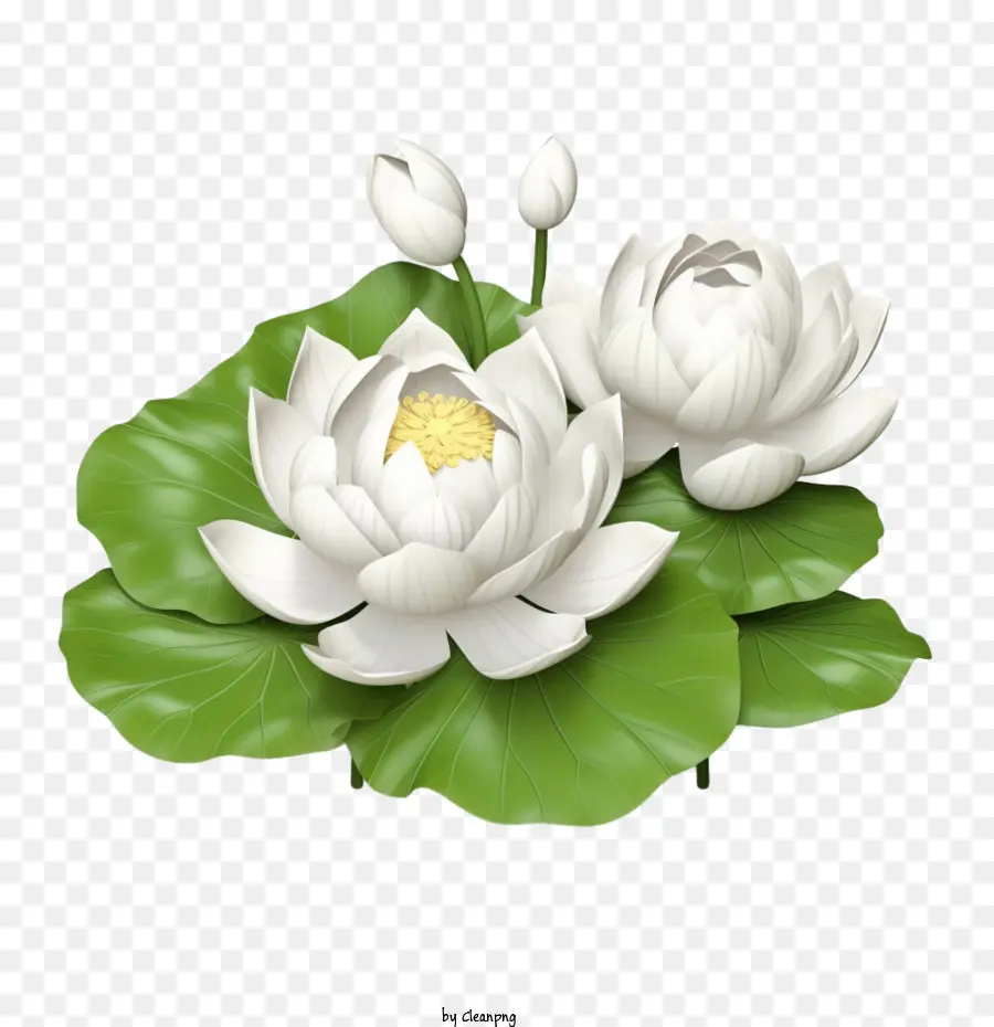 Flor De Lótus，Flores De Lótus Branco PNG