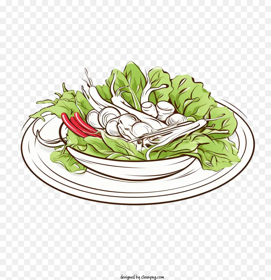 Salada，Prato De Salada PNG