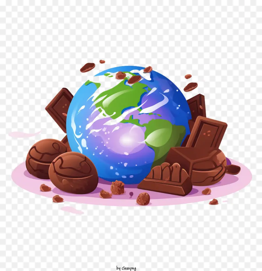 Dia Internacional Do Chocolate，Earth PNG