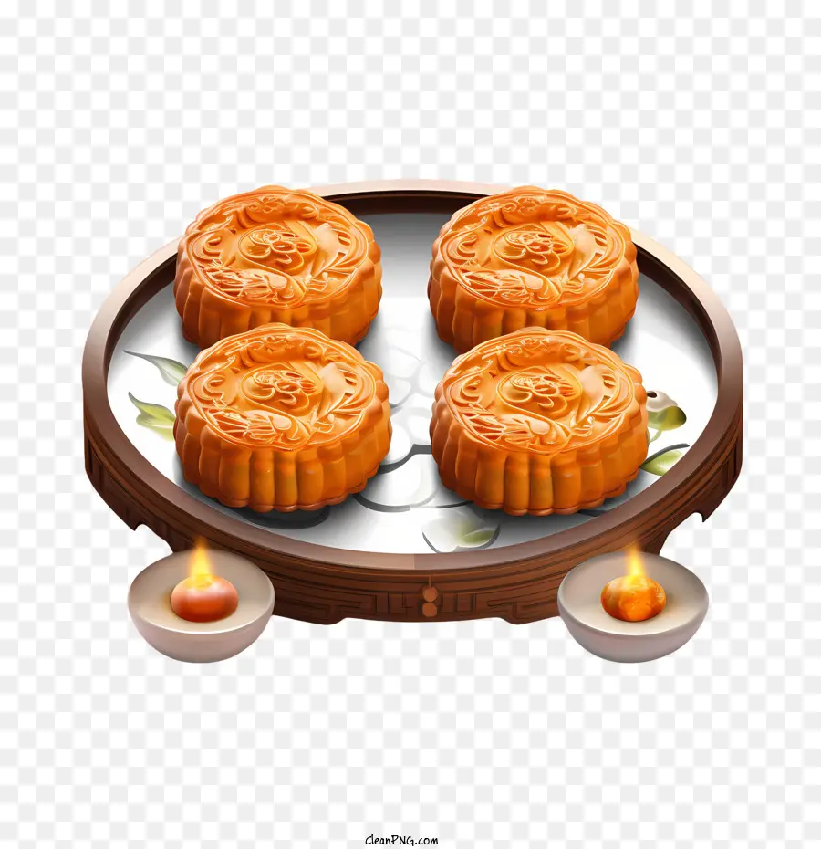 Mooncake，Produtos De Panificação PNG