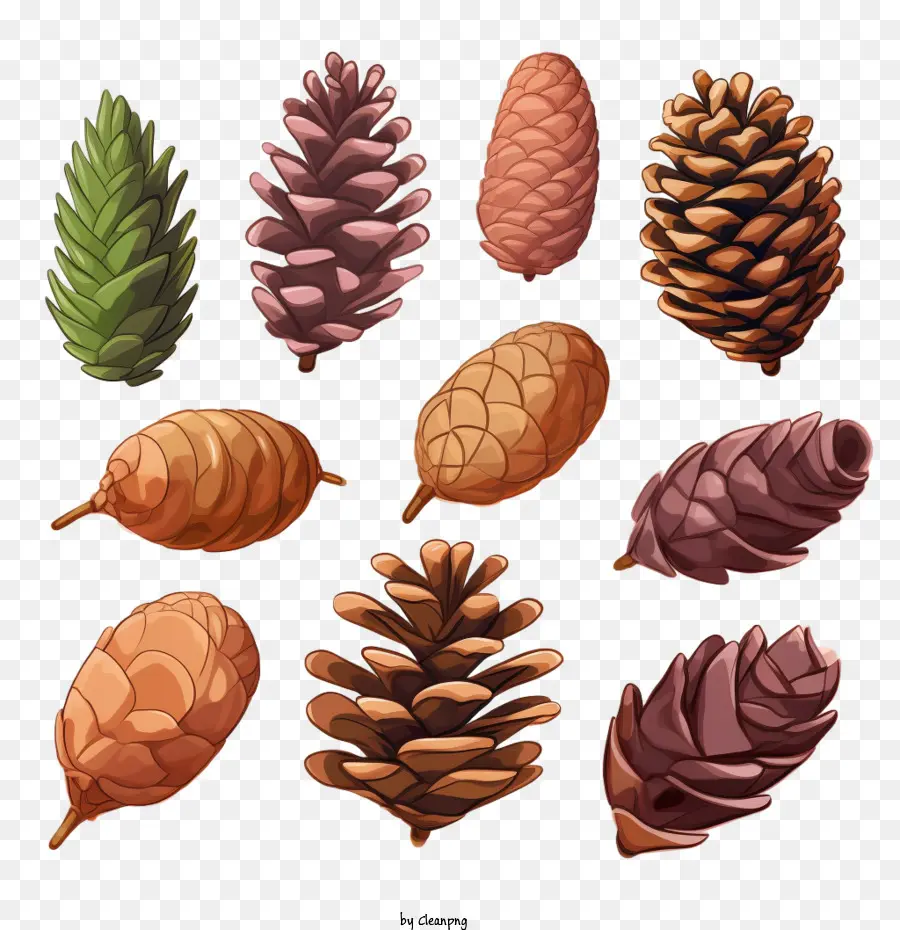 Pinecone，Pinha PNG