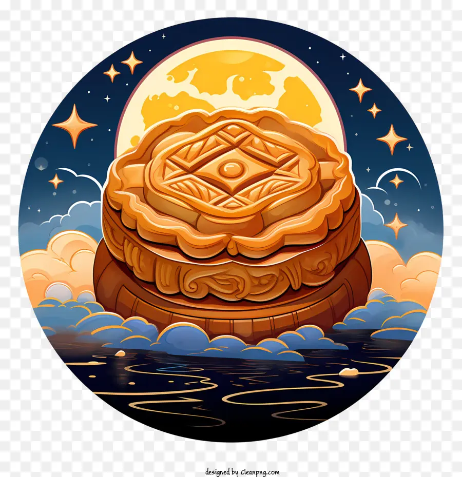 Mooncake，Bolo De Chocolate PNG