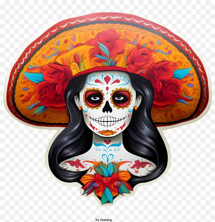 Catrina Mexicana，Dia Dos Mortos PNG