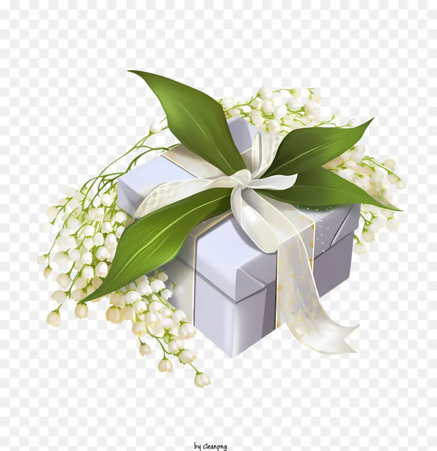 Branco Caixa De Presente，Presente De Casamento PNG
