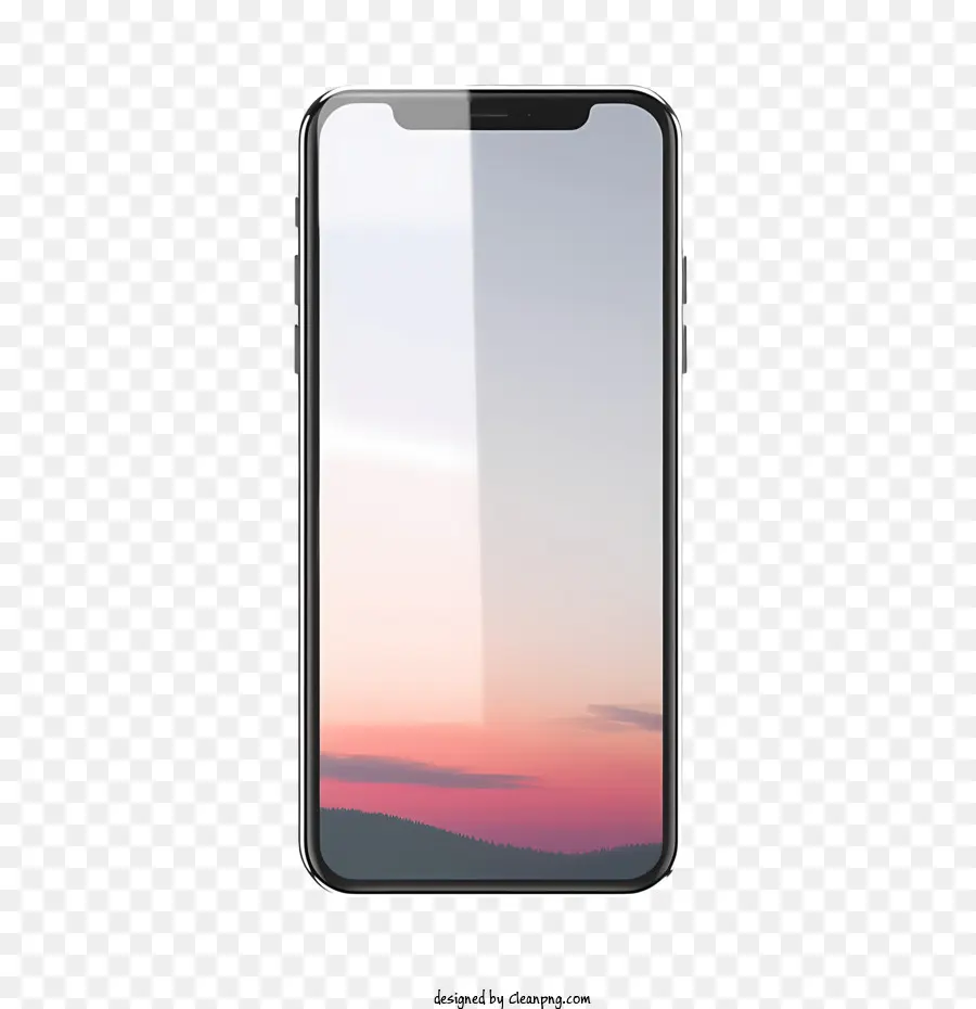 Smartphone Maquete，Pôr Do Sol PNG