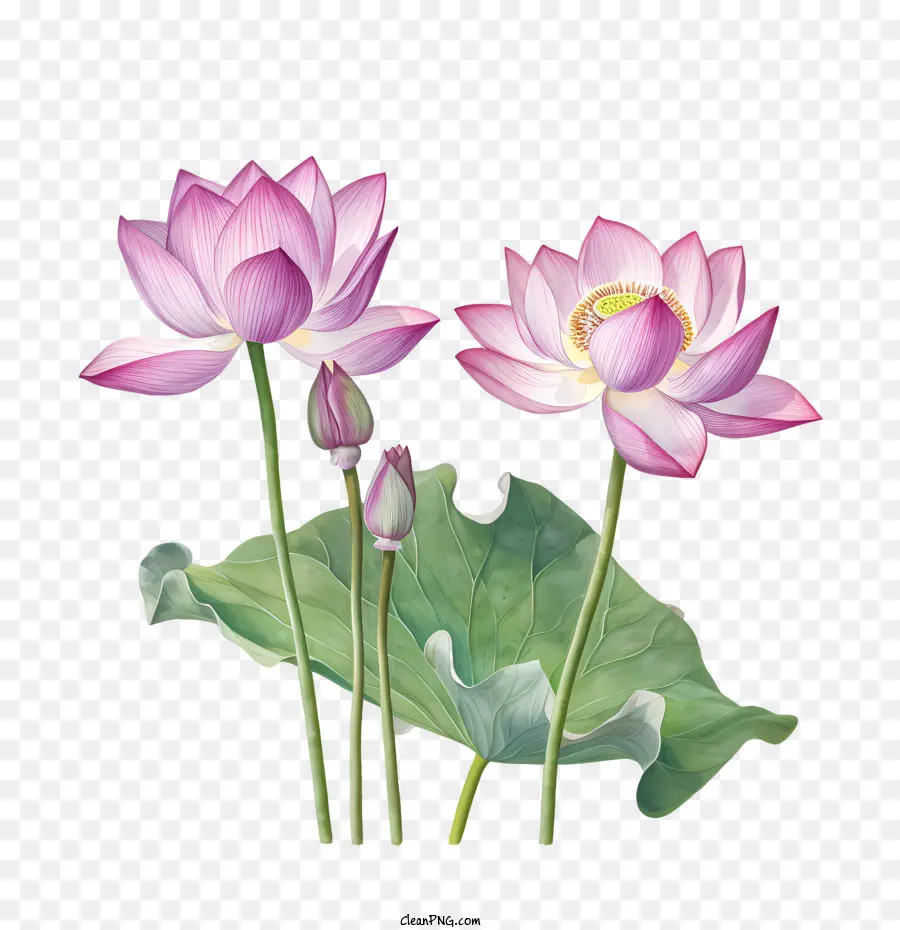 Flor De Lótus，Flores De Lótus PNG