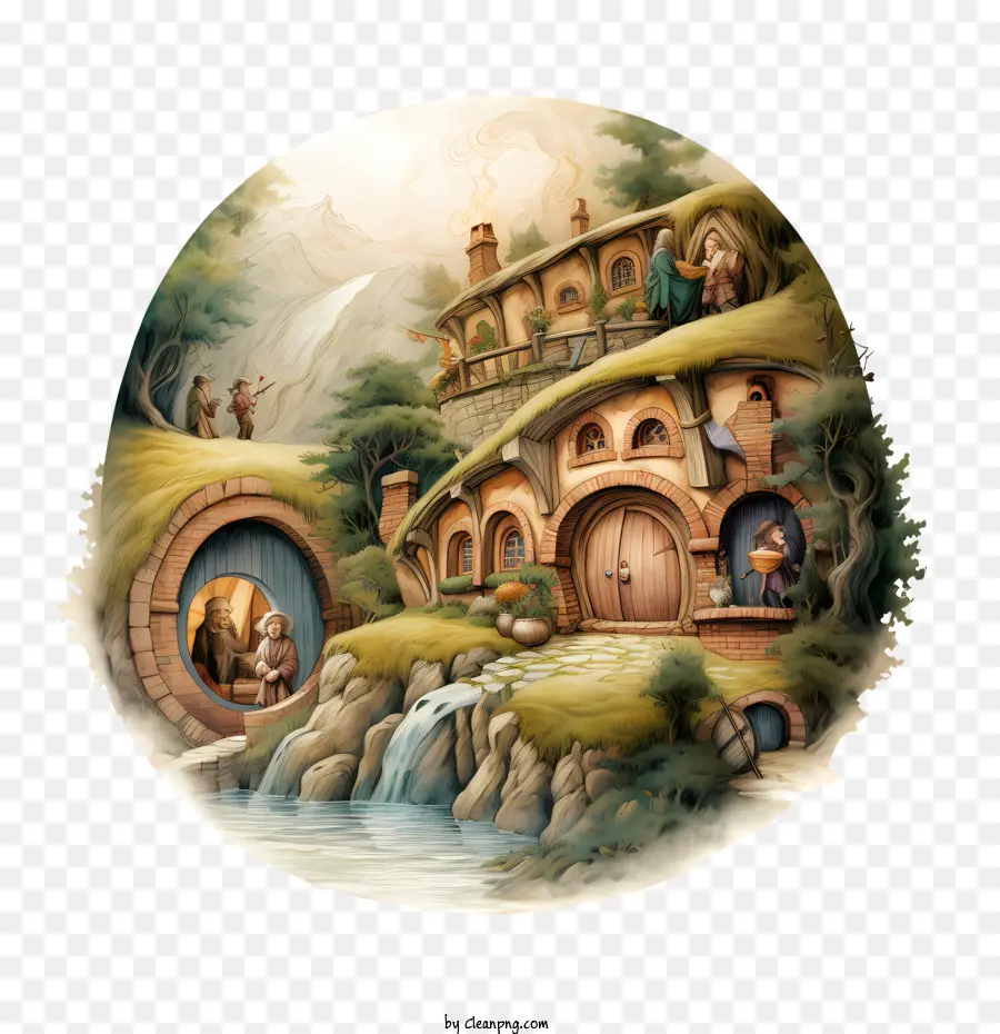 Hobbit Dia，Img Hobbit House PNG